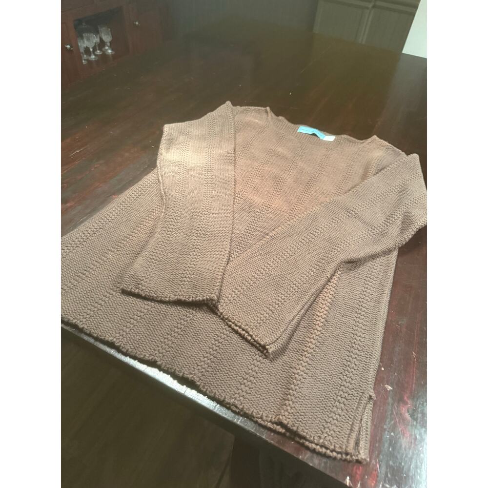 Vintage MERMAID Chocolate Brown Cable Knit Sweater - Deadstock New